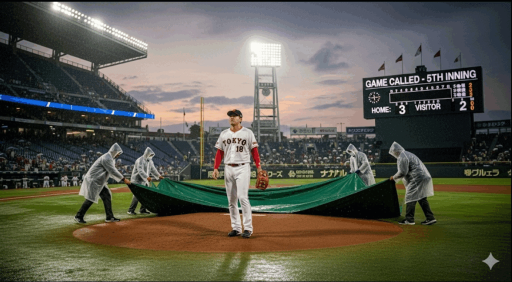 速報BASEBALL：雨天コールドなど野球は何回までで成立？