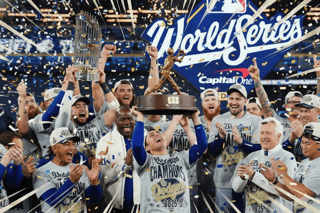 速報BASEBAL（イメージ）：シリーズ結果はドジャースが劇的連覇