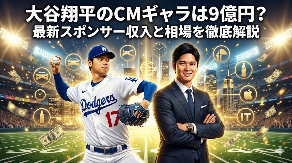 大谷翔平選手のCMのギャラは9億円？