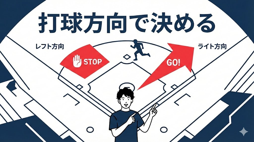 二塁走者がタッチアップで三塁を狙う際の判断基準