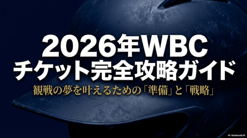 WBCの2026チケット倍率がエグイ！最新予想と全日程を解説