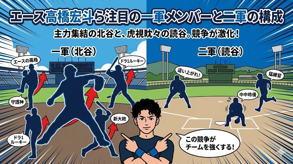 エース高橋宏斗ら注目の一軍メンバーと二軍の構成