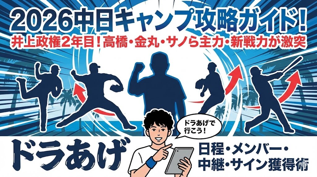 プロ野球 キャンプ 2026 中日