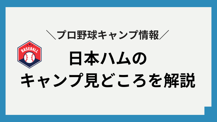 プロ野球 キャンプ 2026 日本ハム