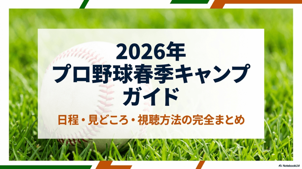 プロ野球 キャンプ 日程 2026