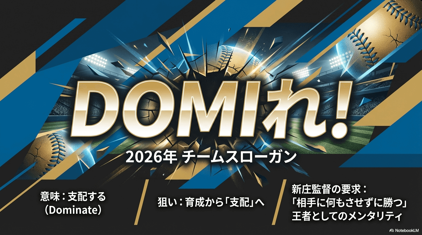 新スローガンDOMIれに込めた新庄監督の狙い