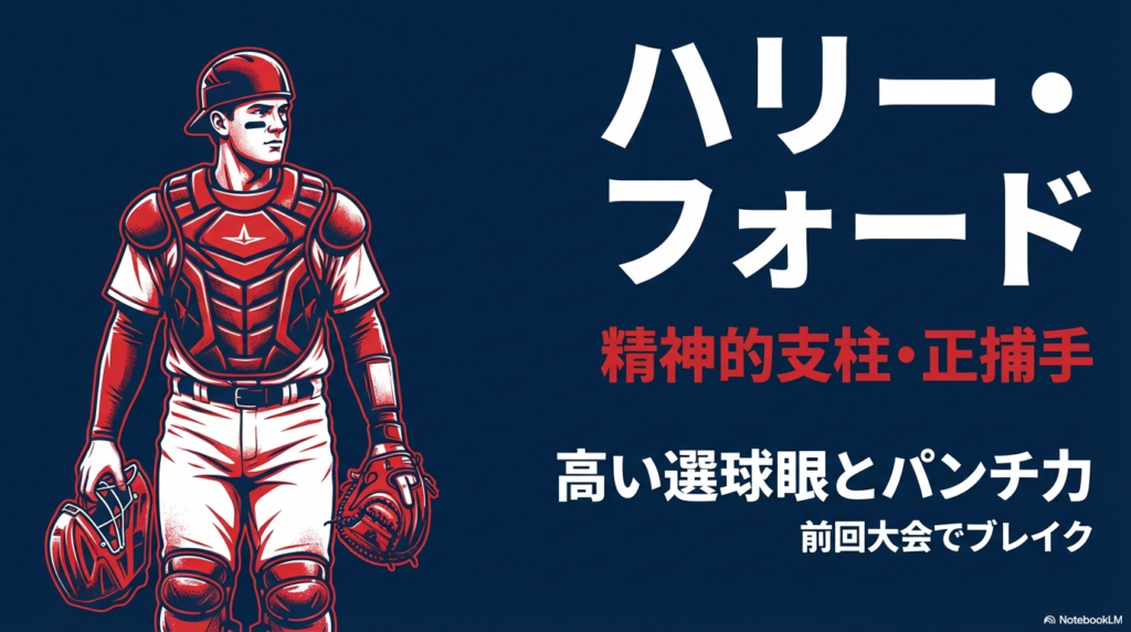 正捕手ハリー・フォードの成績と期待される役割